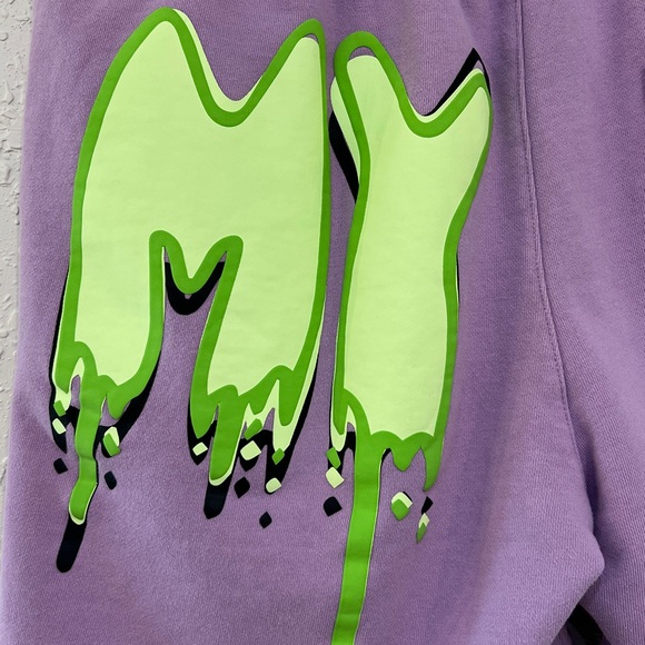 Scummy Bears Drip Logo Sweat Shorts Purple XL Streetwear - Picture 4 of 10